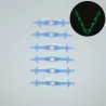 Silicone lumière LED lumineux lacets 12 pcs set
